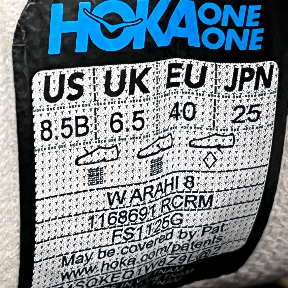 Hoka Arahi 8 Running Shoes Women’s Size 8.5B Color Rose Cream/Alabaster - Picture 8 of 9
